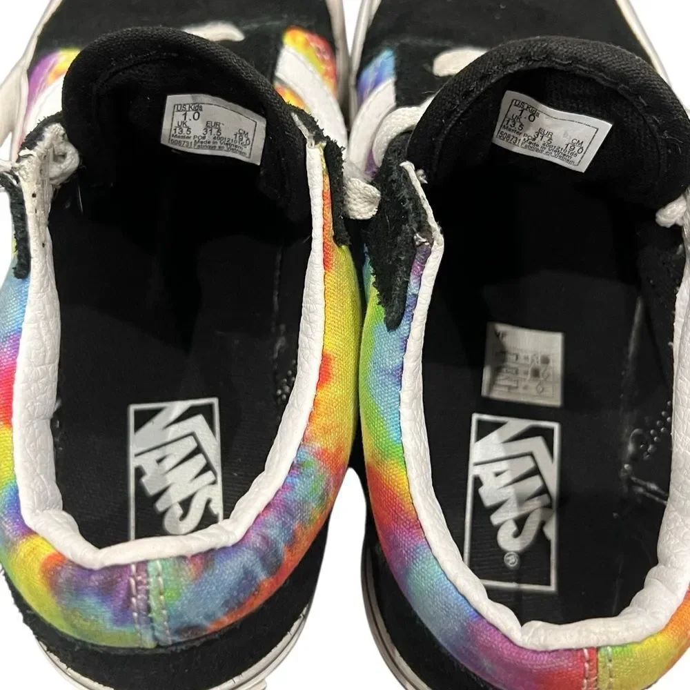 Vans OLD SKOOL SPIRAL TIE DYE SNEAKERS kids Size 1